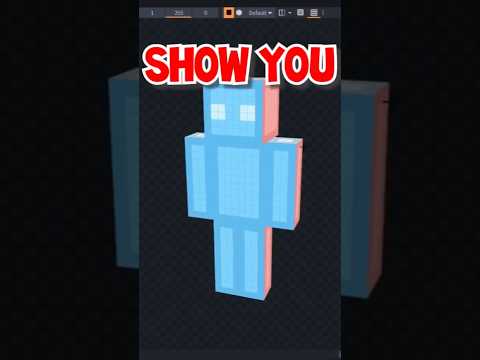 Make Minecraft Skins with Blockbench #shorts