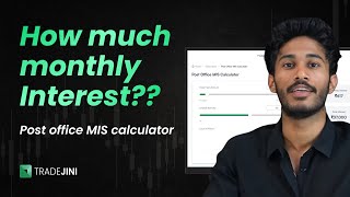 Post Office MIS Calculator: Instant Monthly Income & Returns Check on Tradejini screenshot 3