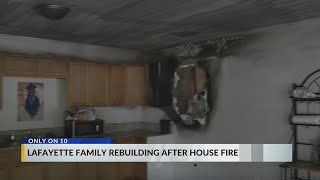 Lafayette family trying to recover from house fire