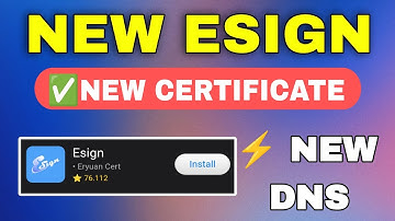 ✅ NEW ESIGN iOS + Certificate Guide (⚡ New DNS Method, No PC for iPhone & iPad)