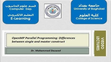 Parallel Programming: Differences between single and master construct