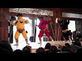 新潟県三条市・法華宗総本山本成寺で節分大祈願会の鬼踊り