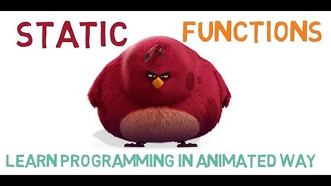 STATIC FUNCTIONS IN C++ - 25