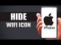 How To Hide Wifi Icon On iPhone