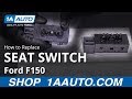 How to Replace Seat Switch 2009-14 Ford F150