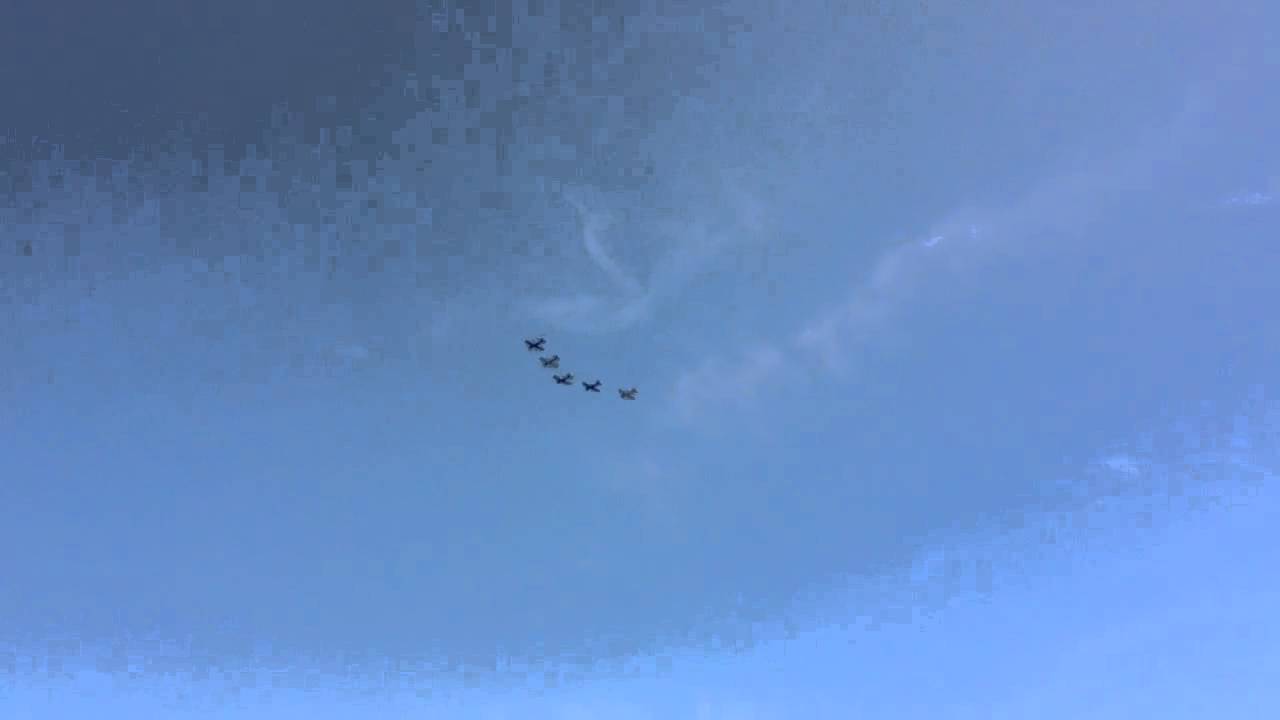 Wings over Flagler air show 5 plane pass over