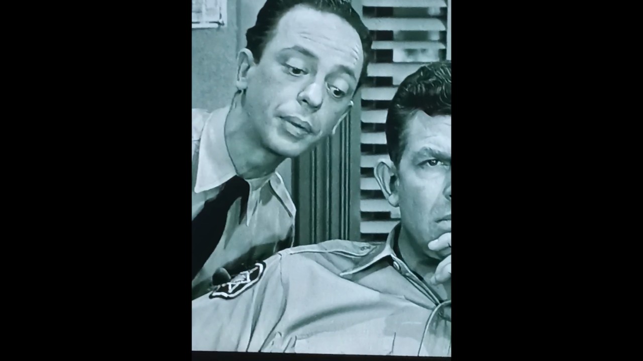 Never take relationship advice from a twitchy twigboy like Barney Fife.