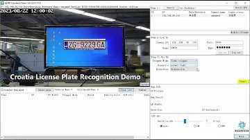 Croatia License Plate Recognition Demo LPR ANPR For Ticketless Smart Parking Management System