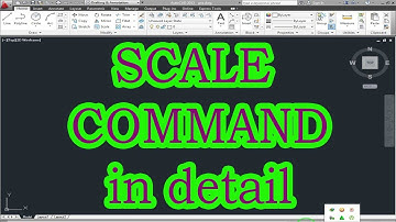 How to use SCALE command in autocad with detail | cad tutorials
