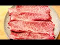 【神】超高級宮崎牛をスキレットですき焼きして食べるだけの動画
