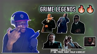 GRIME LEGENDS🔥 | Griminal - Lincoln 2.0 Ft. Jme, Frisco, Narst, Nolay & Novelist |Reaction By Greeny