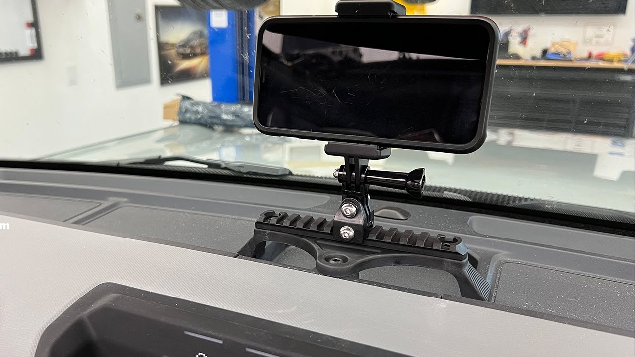 Ford Bronco Offroad 2021 2022  Picatinny Rail Phone Holder Mount