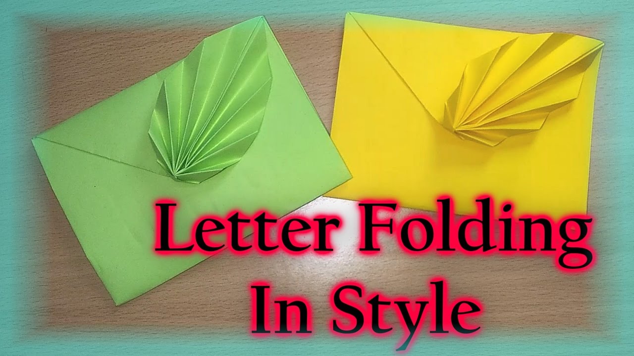 Letter Folding In Style Youtube