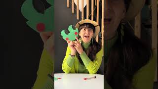 Cheerful frog made from colorful paper  #KidsActivities #CreativeLearning #LearningThroughPlay