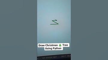 "Draw a Christmas Tree with Python! 🎄 | #Shorts #Python #Christmas #CreativeCoding #Programming"