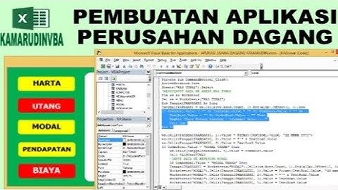 17 Coding MSGBOX Pesan Pemberitahuan VBA Excel Pembuatan Aplikasi Perusahaan Dagang