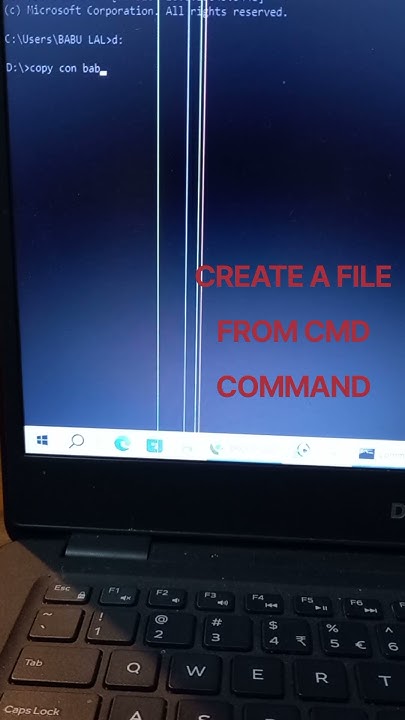 cmd command || how to create a file frome cmd command || #shorts # ...
