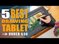 Best Budget Drawing Tablet Under 50 | 100  | for PC  Photoshop Beginner Top 5 Tablets on Amazon