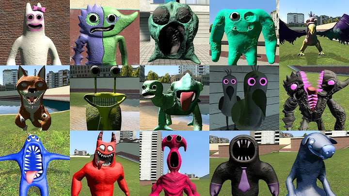 Garten Of Banban Original Games All Jumpscares Vs All Bosses In Garry's Mod comparion