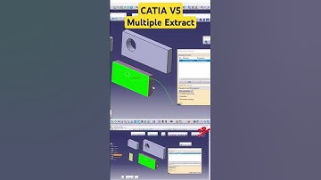 Multiple Extract in CATIA V5 #tutorial #catiav5 #automobile #design