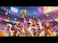 Puppy Goal Celebration Song Nursery Rhyme Kids Song