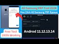 Samsung FRP Tool All Samsung Android 12/13/14 FRP Bypass 2024