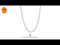 ライオンハート slendery アズキチェーン ネックレス  サージカルステンレス