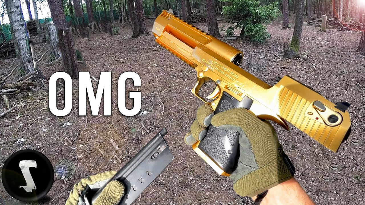 $1000 Gold Plated Airsoft Desert Eagle vs 🍒