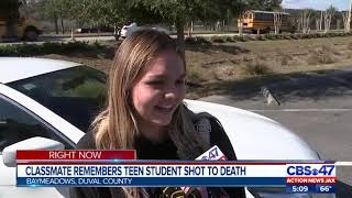 Classmate remembers teen student shot to death
