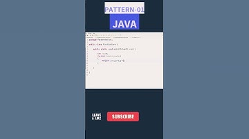 JAVA Pattern #1 #java #shorts #ytshorts #short @beginnersprogrammingskills