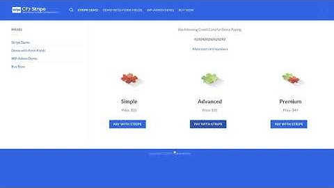 WordPress CF7 Stripe Plugin