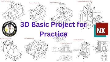 NX CAD // Basic Project #23 // 3D Model Basic Design // Project for Practices