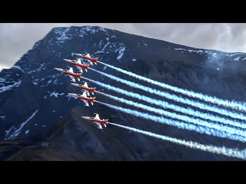 Patrouille Suisse - Full display at AXALP Fliegerschiessen 2022