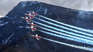 Patrouille Suisse - Full display at AXALP Fliegerschiessen 2022