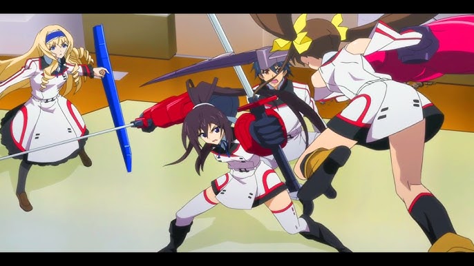 A normal situation right here 🧐 ~Anime: Infinite Stratos 2 Genres: Action,  Comedy, Sci-Fi, Ecchi, Harem, Mecha C: Laura - Charlotte~…