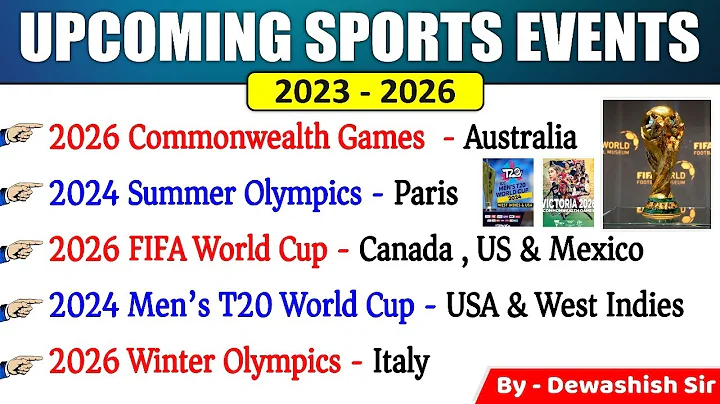 Upcoming Sports Events Current Affairs 2023 | Future Sport Tournaments  | Sport Venues | Dewashish - DayDayNews