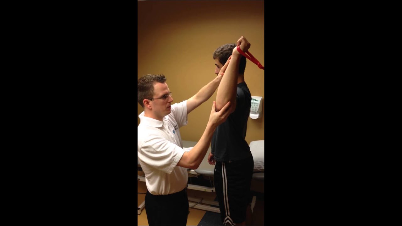 Standing Internal Rotation 90 Abduction - YouTube