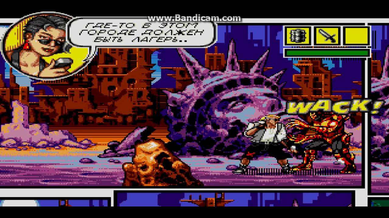 Comix Zone  001 SEGA emulation Walkthrough СЕГА Эмулятор прохождение