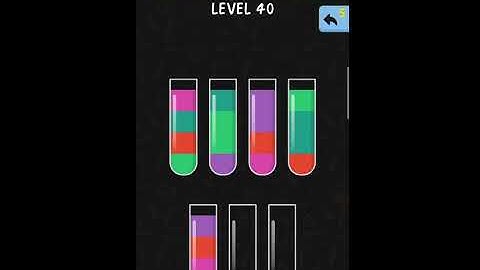 Water color sort ||water color sort level - 40 walkthrough solution (IOS/Android) || simple solution