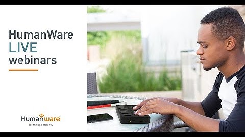 Brailliant BI 20X and BI 40X webinar: Discovery of HumanWare