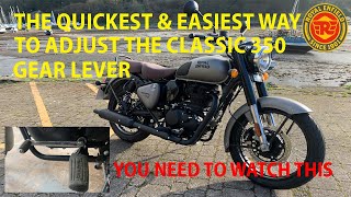 Royal Enfield 2024 Classic 350 Reborn Gear Leaver Adjusted The Quickest And Easiest There Is