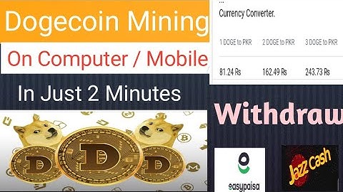 How to Mine Dogecoin|on any Computer or Mobile|Easy and Simple Method