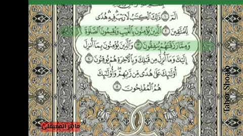 سورة البقرة صفحة 2 بصوت الشيخ ماهر المعيقلى