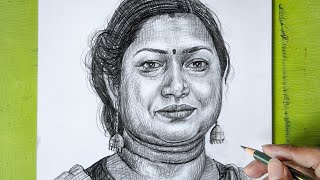 A surprise gift to my ma, Pencil sketch portrait tutorial