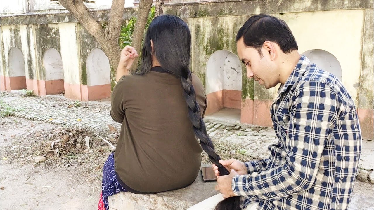 Bengal long hair Rapunzel by boy hair Play || long hair braid || long hair story