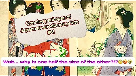 Package opening video #6! Viewing Japanese woodblock prints by the amazing artist Kaburaki Kiyokata.