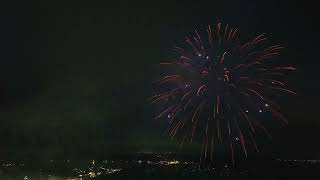 Aerial Video - Celebrate East Lyme Day - Fireworks - Niantic, Connecticut