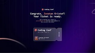 Conference Ticket Generator | Frontend Mentor Challenge (HTML, CSS, & JavaScript)