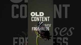 Old content loses freshness #seo #marketing #digitalmarketing #lawyer #content #shorts