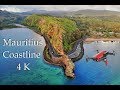 Mauritius Coastline   4K Drone Footage